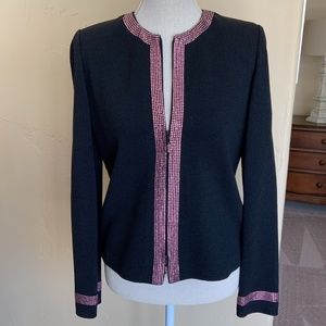 St. John Evening Navy Knit Jacket